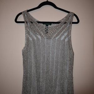 Ralph Lauren Silver Knit Shirt